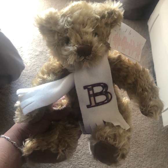 Burberry Teddy Bear with Monogram Scarf plush toy - Picture 1 of 9